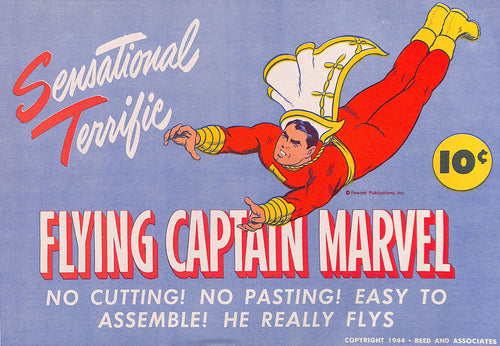 Vintage Flying Captain Marvel