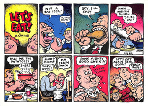 R. Crumb Greeting Card: "Let's Eat"