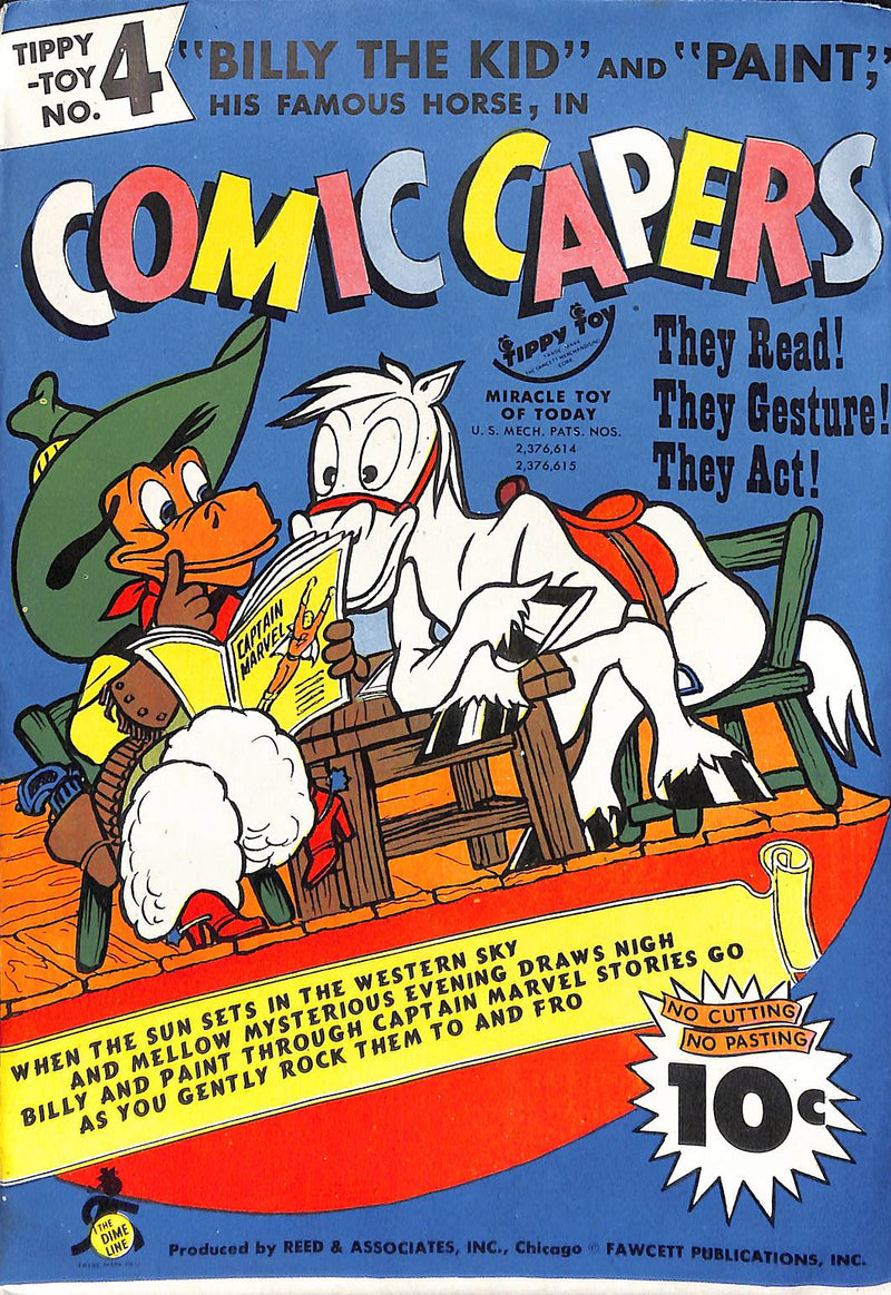 Billy The Kid and Paint His Famous Horse in Comic Capers