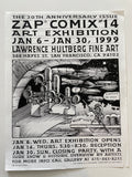 Zap Comix #14 Art Exhibition Flyers