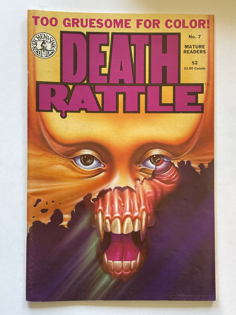 Death Rattle #7 (1986) - Kitchen Sink Comix - Dean Armstrong Cover