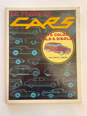 50 Years of Cars to Color, Fold & Display