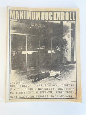 Maximum Rocknroll Magazine No. 2