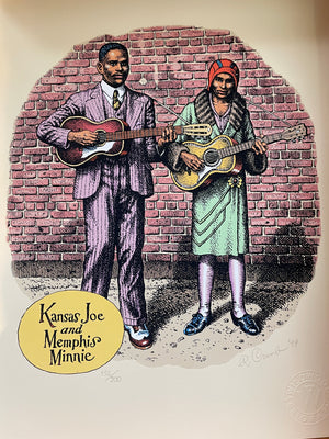 Beloved Music Makers of Days Gone By - Set of 3 Portraits by Robert Crumb