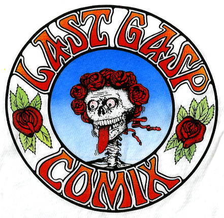 Last Gasp Comix Skull & Roses T-Shirt - Vintage White