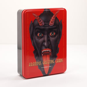 Krampus Greeting Cards in Collectible Tin