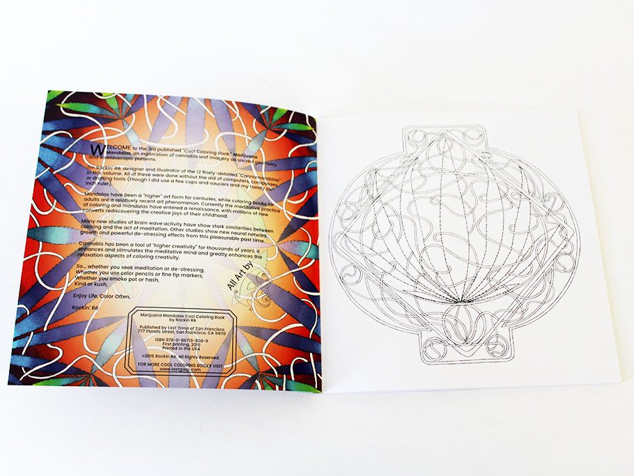 Marijuana Mandalas Cool Coloring Book – Last Gasp