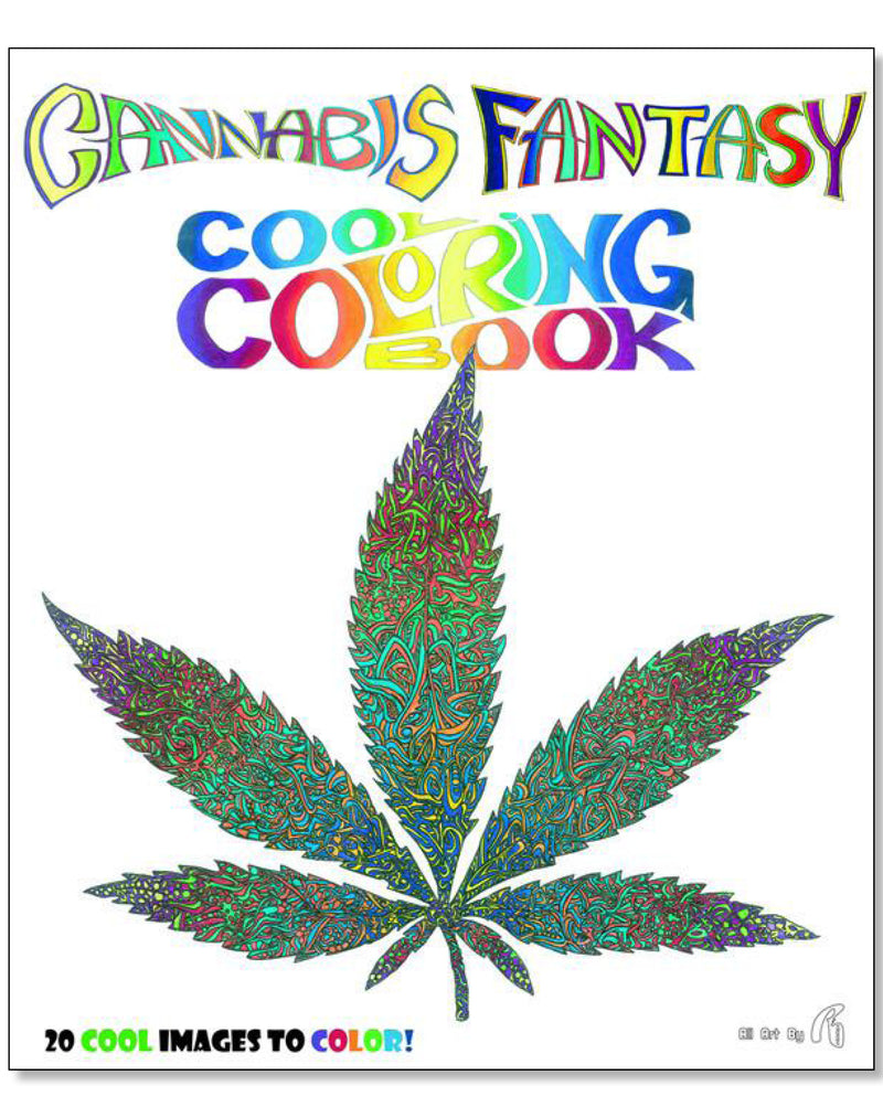 Cannabis Fantasy Cool Coloring Book